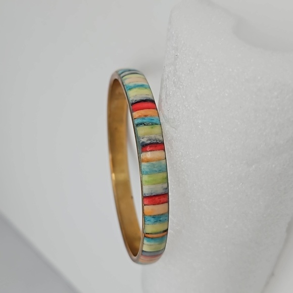 STONE Colorful Mosaic Bangle Bracelet - Picture 6 of 8